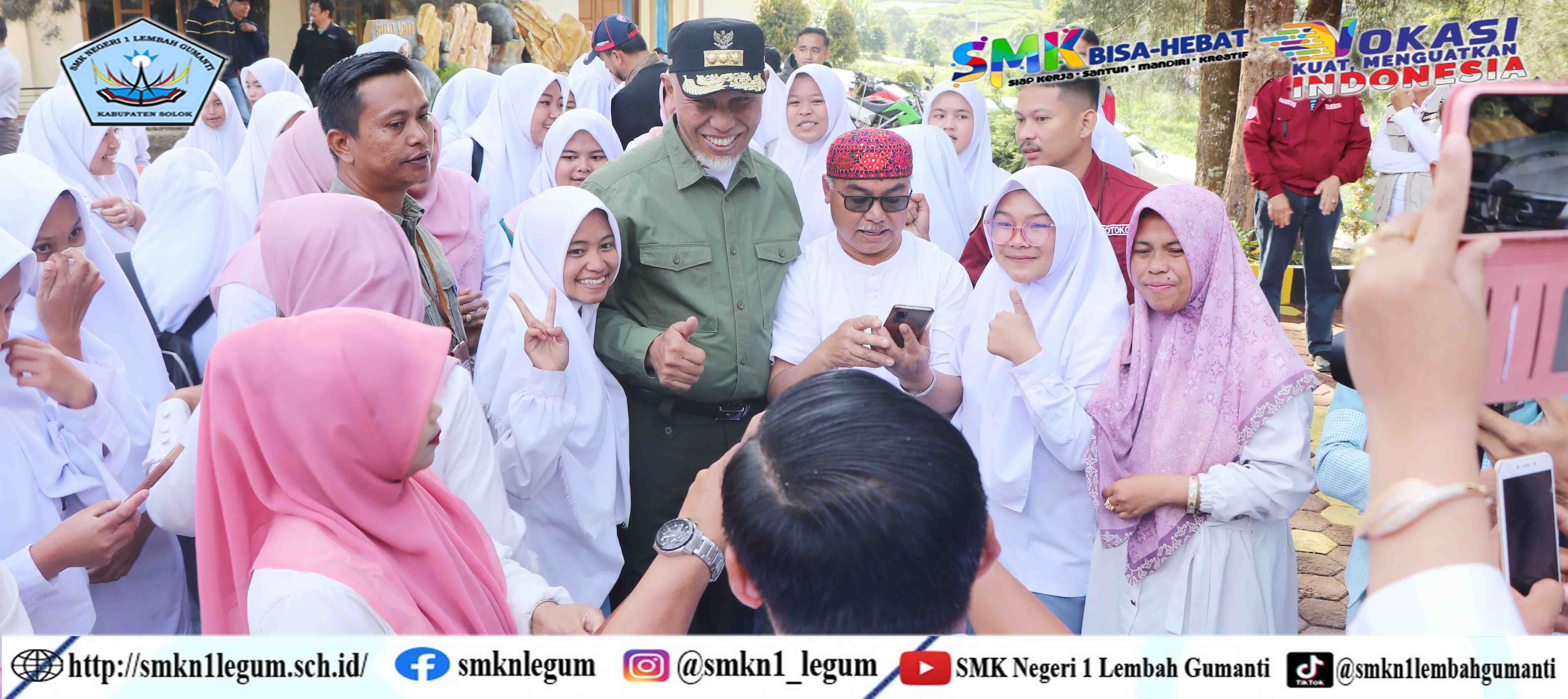 Kunjungan Gubernur Sumatera Barat Ke SMKN 1 Lembah Gumanti